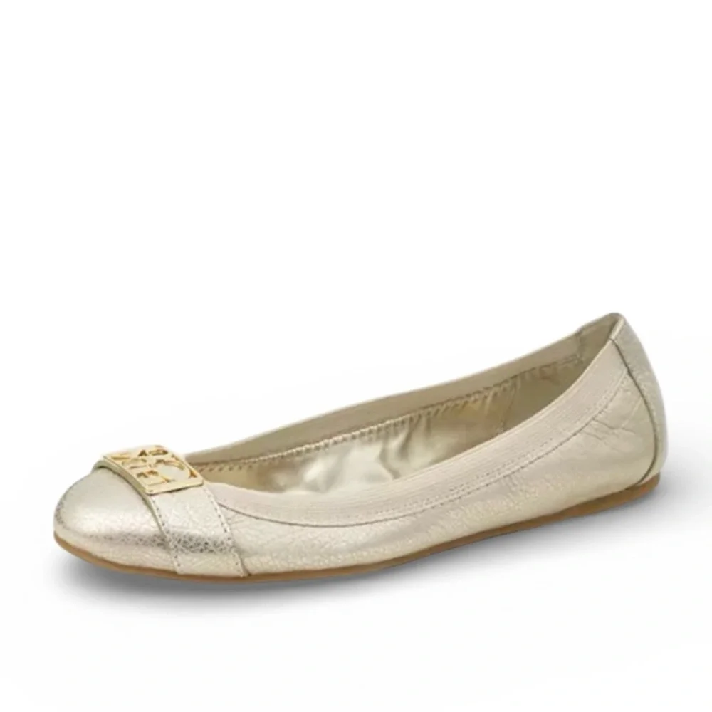 COACH Dora Cuba Metallic Flats - Picture 1 of 4